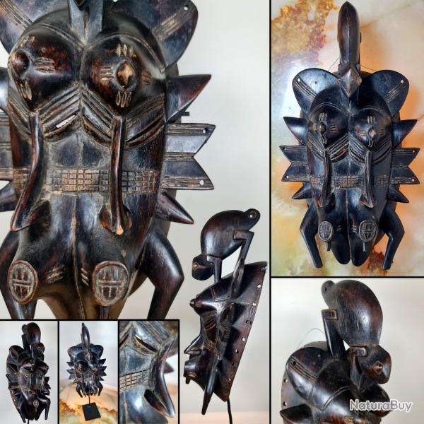 Masque S�noufo Kp�li�, C�te d'Ivoire, 30 cm, vendu sans support