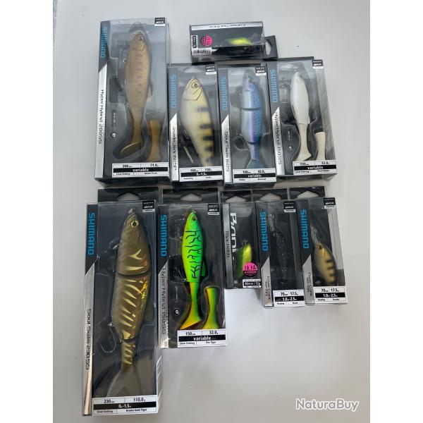 op� ! Lot de 10 leurres Shimano 7