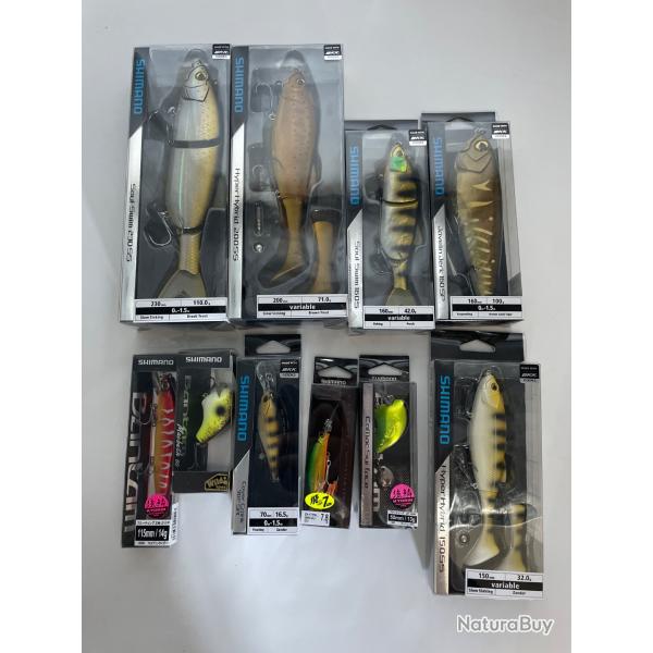 op� ! Lot de 10 leurres Shimano 10