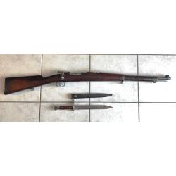 FUSIL MAUSER CHILIEN ET BAIONETTE  MODELE 1895 PAR LOEWE A BERLIN  CALIBRE 7X57 MAUSER
