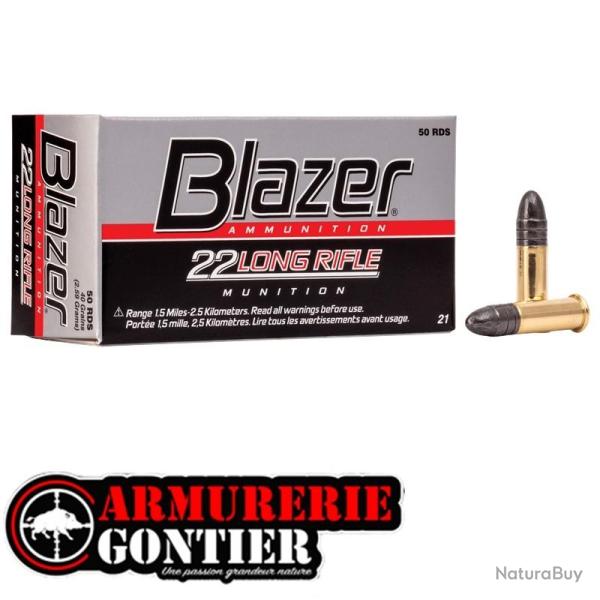 Munitions CCI BLAZER 22LR 40gr X50