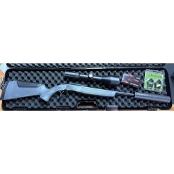 PACK COMPLET CVA SCOUT TD 222REM + LUNETTE + MODERATEUR DE SON + BALLE + VALISE