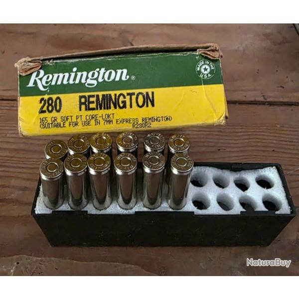 Balles 280 remington 165 GR soft pt CORE LOKT