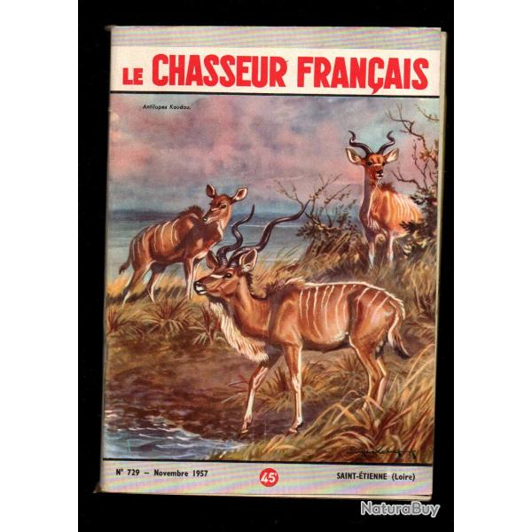 le chasseur fran�ais 729 1957,  chasse , p�che , maison, sant�, manufrance , jardinage , �levage ,