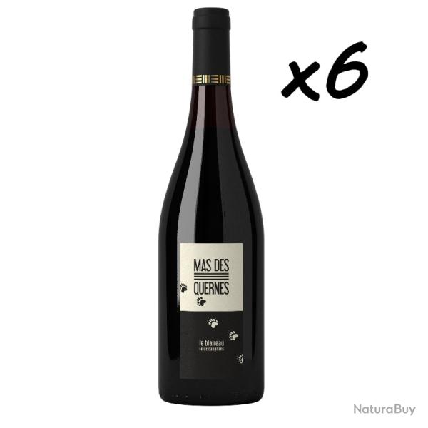 Mas des Quernes "Le Blaireau" IGP H�rault, 2024, vin rouge, 6 bouteilles, livraison offerte