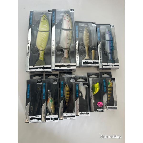 op� ! Lot de 10 leurres Shimano 2