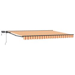 Cadre de store manuel avec LEDs Jaune et Orange 4 &times; 3,5 m