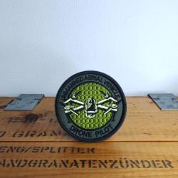 Patch Brod&eacute; Drone vert Airsoft
