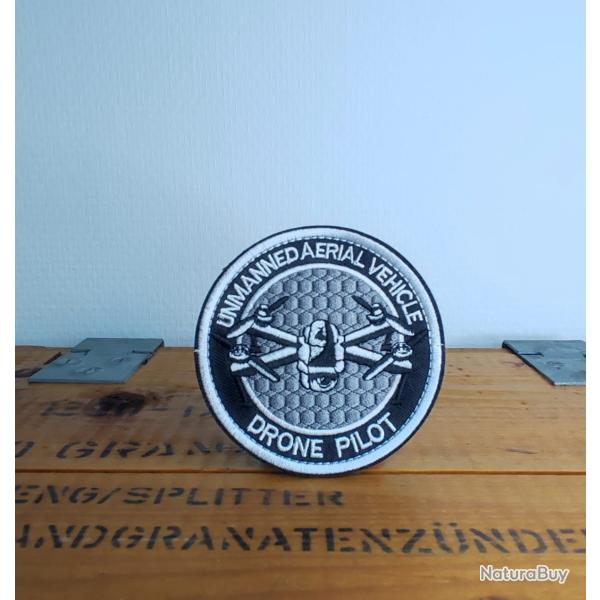 Patch Brod� Drone gris Airsoft