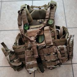 Gilet airsoft multicam &eacute;quip&eacute;
