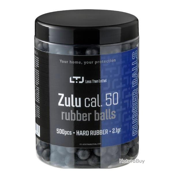 BILLES ZULU CAOUTCHOUC 1.2G VRAC X500 calibre 50