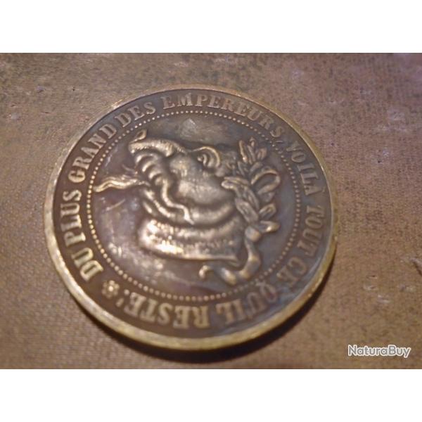 Monnaie pi�ce centimes satirique �poque Napol�on III