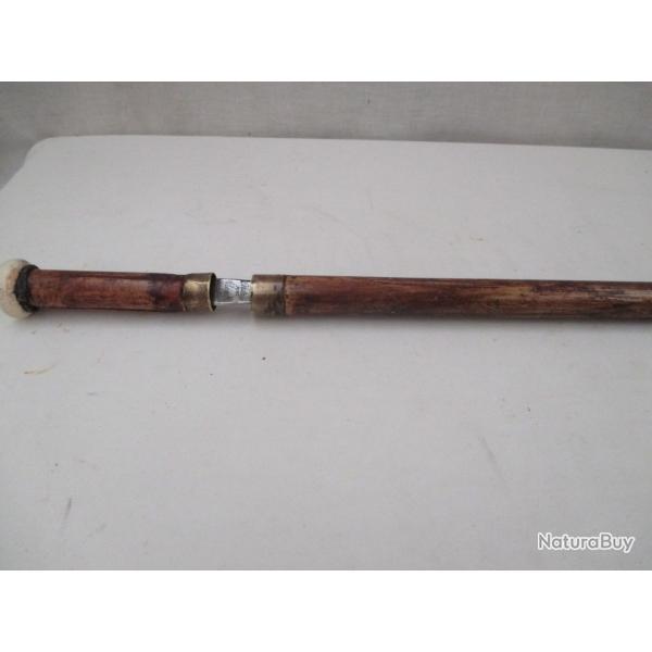 canne �p�e  85 cm - avec une lame de coulaux a kligenthal 58 cm-  diametre 22 mm