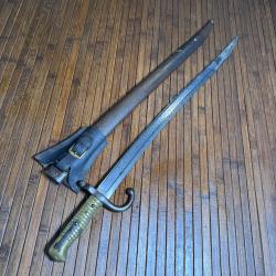 BA&Iuml;ONNETTE SABRE CHASSEPOT 1866 MONOMATRICULE MANUFACTURE D'ARME DE ST &Eacute;TIENNE 1874 ?