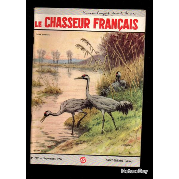 le chasseur fran�ais 727 1957,  chasse , p�che , maison, sant�, manufrance , jardinage , �levage ,