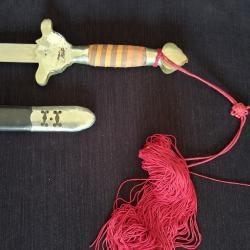 &Eacute;p&eacute;e chinoise de Ta&iuml; Chi type 42 arts martiaux traditionnels  93cm avec fourreau