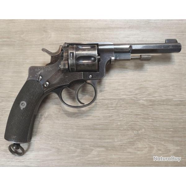 Revolver HUSQVARNA 1887 - Calibre 7,5 Nagant - Produit en 1898 (Occasion)