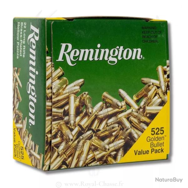 525 balles GOLDEN BULLET HP HV Cal.22LR 36Grs REMINGTON