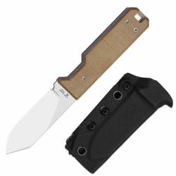 Couteau Kizer Abrams Lame Spey Point Acier 14C28N Manche Norplex Etui Kydex KI1133A2