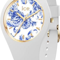 Ice-Watch - ICE blue White porcelain - Montre blanche pour femme avec bracelet en silicone