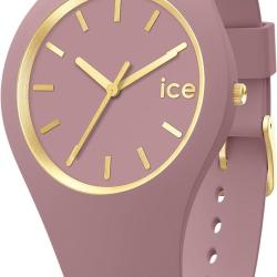 Ice-Watch - ICE glam brushed Fall rose - Montre rose pour femme avec bracelet en silicone