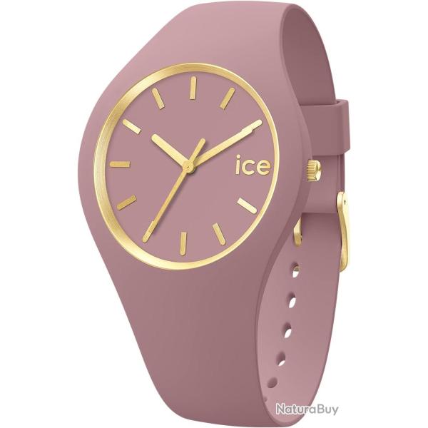 Ice-Watch - ICE glam brushed Fall rose - Montre rose pour femme avec bracelet en silicone