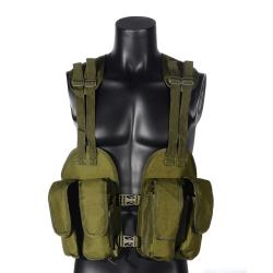 Chest Rig Tactique Molle R&eacute;glable Porte Chargeurs Gilet Militaire Airsoft Chasse Outdoor Vert