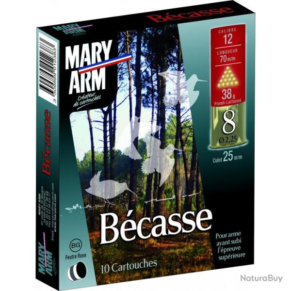 Becasse 38 BG cal.12 plomb 8/9/10 mary arm becasse cal12 38gr 8