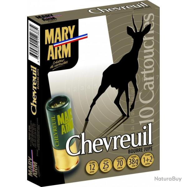 Chevreuil cal.12 38gr 1/2 laiton mary arm chevreuil cal12 38 gr 1/2 laiton