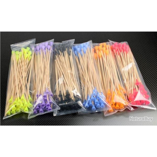 Dards / Fl�chettes Alex en bambou - Pack de 10 (4)