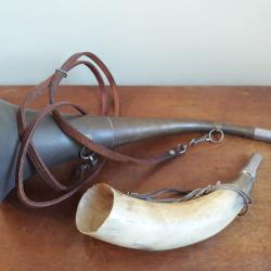 lot ancienne corne d appel trompe de chasse battue