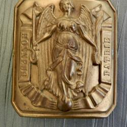 Ancienne boucle de ceinturon HONNEUR ET PATRIE en bronze - Troisi&egrave;me R&eacute;publique - militaria fran&ccedil;ais