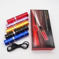 Taser lampe rouge a l&egrave;vres 3 800 KV couleur Rose ou Rouge