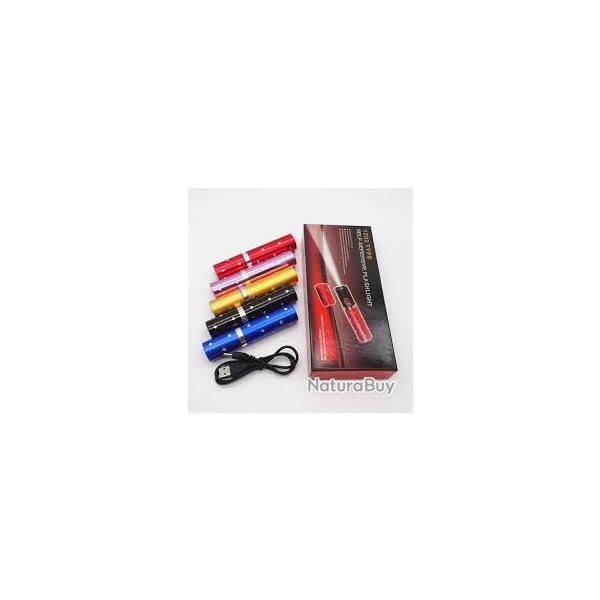 Taser lampe rouge a l�vres 3 800 KV couleur Rose ou Rouge