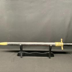 ANCIEN IMPOSANT GLAIVE MILITAIRE 1845 LAME COULAUX KLINGENTHAL DOUBLE POINCONNEE, LOUIS-PHILIPPE