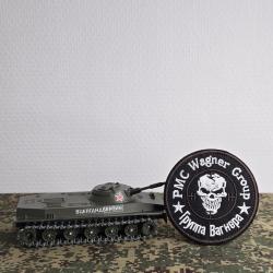 Patch brod&eacute;s Russie pmc Wagner style arm&eacute;e russe tactical crane airsoft (cercle marron)