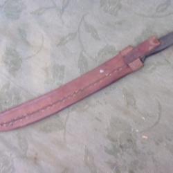 machette foureau cuir