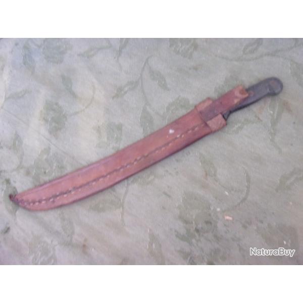 machette foureau cuir