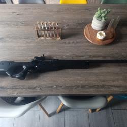 Airsoft fusil ASG aw308 avec viseur  rechargement coup par coup avec viseur point rouge