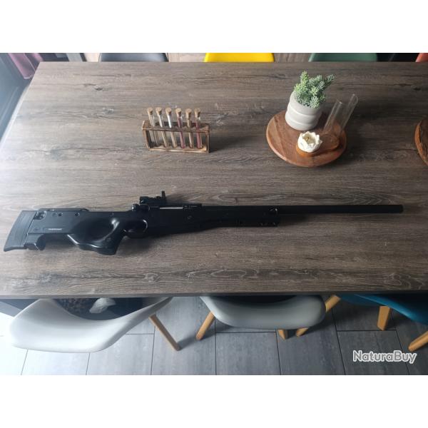 Airsoft fusil ASG aw308 avec viseur  rechargement coup par coup avec viseur point rouge