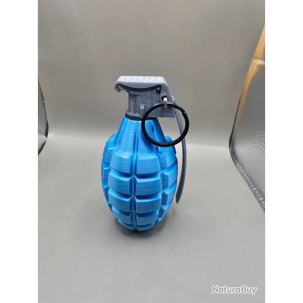 Grenade Mk2 d�corative bleu brillante bling bling