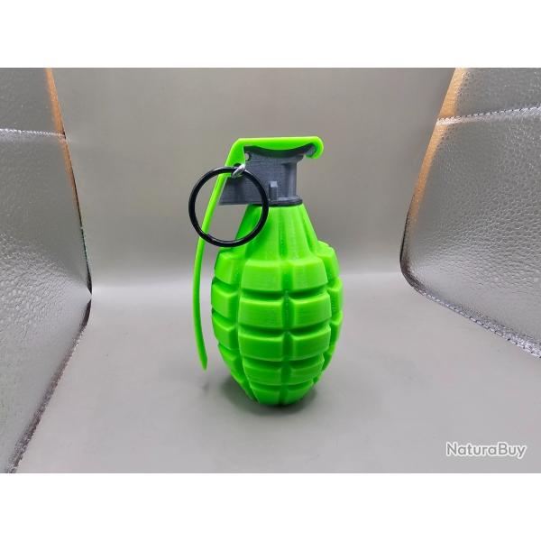 Grenade Mk2 d�corative verte fluo bling bling