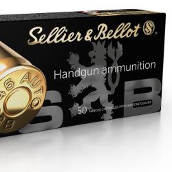 CARTOUCHES Sellier & Bellot 45 ACP 230GR FMJ 1 boite de 50 munitions