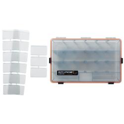 Bo&icirc;te de rangement Savage Gear WP Lurebox 4B Smoke 35,5 x 23 x 9,2cm