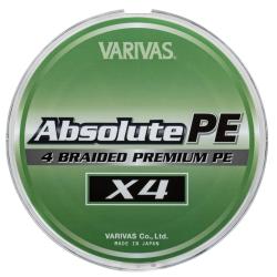 Tresse Varivas Absolute PEX4 150m 10 lb PE 0.6