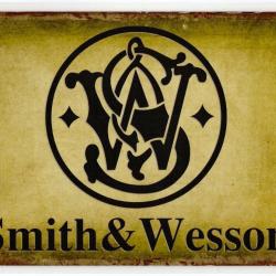PLAQUE METAL Publicit&eacute; smith et Wesson