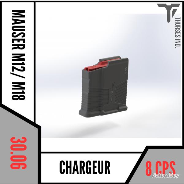 chargeur mauser / sauer M18/ S10/ S11/ M12/ S101/ S100 30.06... 8 coups Thurses Industries