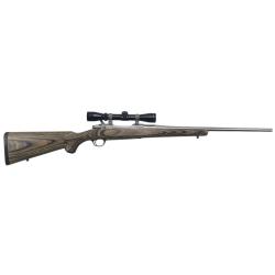 OP OCCASION - RARE CARABINE RUGER M77 MKII INOX GAUCHERE CAL.30-06 + LUNETTE LEUPOLD