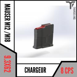 chargeur mauser / sauer M18/ S10/ S11/ M12/ S101/ S100 9.3x62... 8 coups Thurses Industries