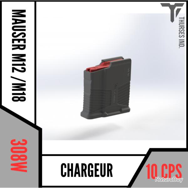 chargeur mauser / sauer M18/ S10/ S11/ M12/ S101/ S100 308w ... 10 coups Thurses Industries
